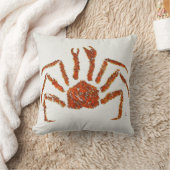 アラスカンキングカニ – ポリ16 x 16インチピロー クッション (ブランケット)