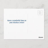 アラスカンクルーズボンボヤージポストカード ポストカード (裏面)