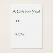 アラスカンクレカイクリスマスギフト名札 (裏面)