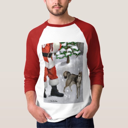 アラスカンクレカイクリスマスプレゼント Tシャツ (正面)