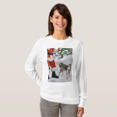 アラスカンクレカイクリスマスプレゼント Tシャツ (正面フル)