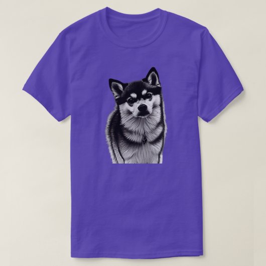 アラスカンクレカイドッグ Tシャツ (デザイン正面)