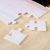 アラスカングリズリーベアとピンクオーロラボレア ジグソーパズル (側面)