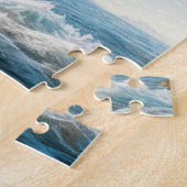 アラスカングリズリーベア魚釣り ジグソーパズル (側面)