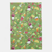 アラスカングルメ・アーティストライムグリーンキッチンタオル キッチンタオル (縦)