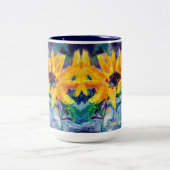 アラスカンサンフラワーブルース15ozコーヒーマグ ツートーンマグカップ (中央)