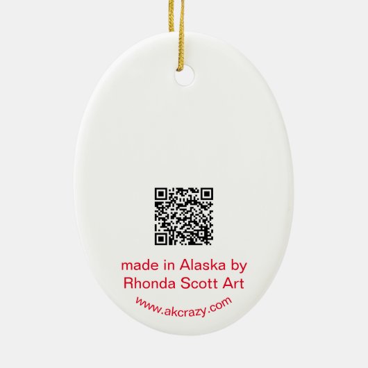 アラスカンサーモン変態オーナメント セラミックオーナメント (裏面)