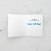 アラスカンシベリアハスキーおもしろい犬恋人誕生日 カード (内部)