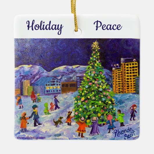 アラスカンセラミックオーナメント セラミックオーナメント (正面)