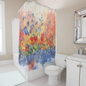 アラスカンチックとペチュニアパーティーシャワーカーテン シャワーカーテン (インサイチュ)