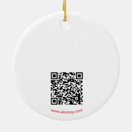 アラスカンチックセラミックオーナメントw/QR_no Holid セラミックオーナメント