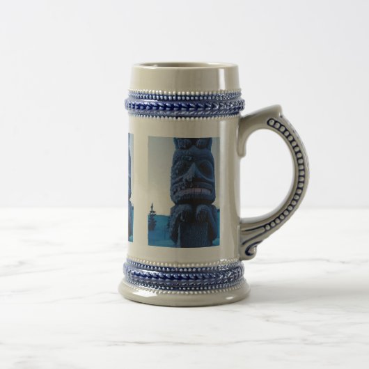 アラスカントテムポールウィンターシーンクロファンシーグ ビールジョッキ (右)