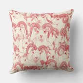 アラスカンドール羊バーミリオンレッドパール クッション (裏面)