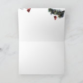 アラスカンノーザンライツホリデーグリーティングカード シーズンカード (内部)