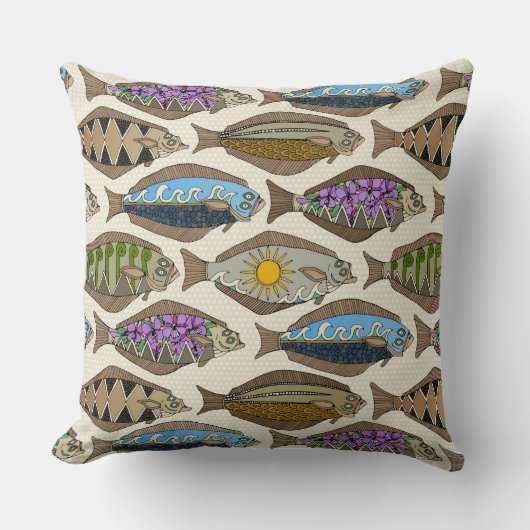 アラスカンハリバパール クッション (正面)