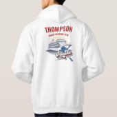 アラスカンパーソナライズされたクルーズマッチンググループアラスカ パーカ (裏面)