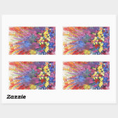 アラスカンフローラ爆破シール 長方形シール (シート)