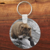 アラスカンブラウンベア キーホルダー (正面)