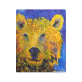 アラスカンペエカベアメタルのウォールアート メタルプリント