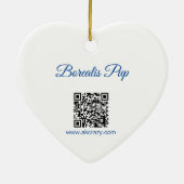 アラスカンボレアリスパップセラミックオーナメント セラミックオーナメント (裏面)