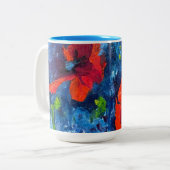 アラスカンポピーのコーヒーマグ ツートーンマグカップ (正面左)