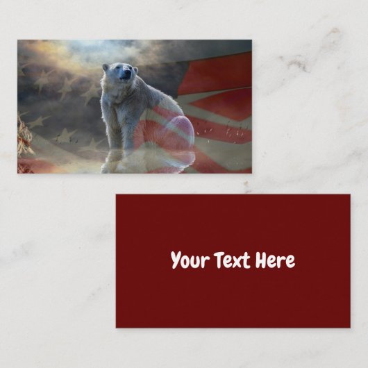 アラスカンポーラーベア 名刺 (正面/裏面)