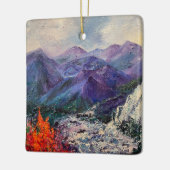 アラスカンマウンテンウォーターフォールセラミックオーナメント セラミックオーナメント (左)