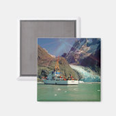 アラスカンマウンテンビューウィズボート マグネット (正面/裏面)