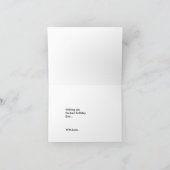 アラスカンマラミュートのバースデー・カード カード (内部)