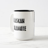 アラスカンマラミュートのマグ ツートーンマグカップ (正面左)