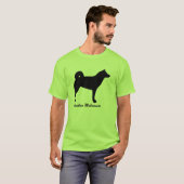 アラスカンマラミュートのワイシャツ Tシャツ (正面フル)