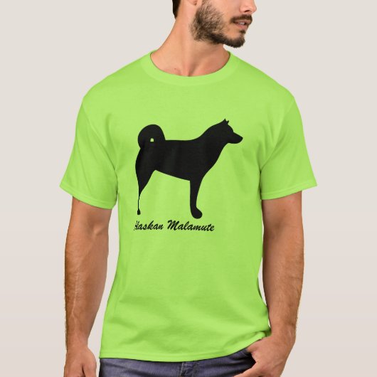 アラスカンマラミュートのワイシャツ Tシャツ (正面)