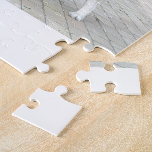 アラスカンマラミュートの小犬 ジグソーパズル (側面)