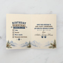 アラスカンマラミュートの誕生日おめでとうカード カード