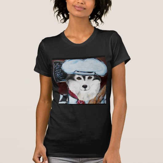 アラスカンマラミュートシェフ Tシャツ (正面)