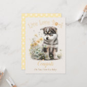 アラスカンマラミュート犬の里親募集、ガッチャデイ カード (正面/裏面インサイチュ)