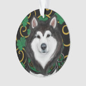 アラスカンマラミュート オーナメント (正面)