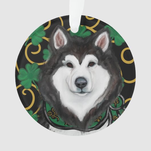 アラスカンマラミュート オーナメント (正面)