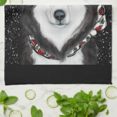 アラスカンマラミュート キッチンタオル (折り畳み)