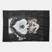 アラスカンマラミュート キッチンタオル (横)