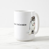 アラスカンマラミュート コーヒーマグカップ (正面右)