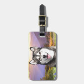 アラスカンマラミュート ラゲッジタグ (正面縦)