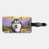 アラスカンマラミュート ラゲッジタグ (裏面横)