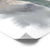 アラスカンマラムテアートプリントギフト ポスター (角)