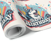 アラスカンマラムテカラフルドッグ ラッピングペーパー (ロールコーナー)