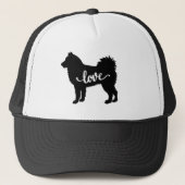 アラスカンマラムテスピッツ犬の愛 キャップ (正面)