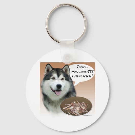 アラスカンマラムテトルコ キーホルダー (正面)