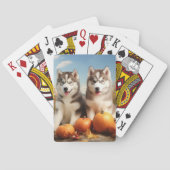 アラスカンマラムテパピオータムデライトカボチャ トランプ (裏面)