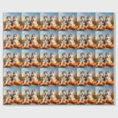 アラスカンマラムテパピオータムデライトカボチャ ラッピングペーパー (フラット)