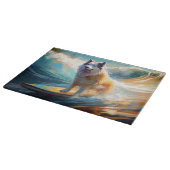 アラスカンマラムテビーチサーフィン絵画ズ カッティングボード (角)